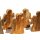 2x Holz-Engel, Engel-Set aus Eiche Massivholz ohne Rinde XL - Höhe ca. 23cm