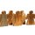 2x Holz-Engel, Engel-Set aus Eiche Massivholz ohne Rinde XL - Höhe ca. 23cm