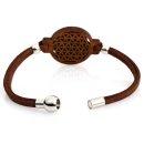 Blume des Lebens Armband - Nuss Massivholz - inkl. modernem Etui