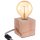 Lampe aus Zirbenholz - Tischleuchte Angelina - inkl. LED Leuchtmittel (mit Lasermotiv Bergschlag)