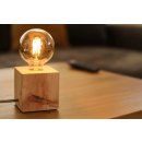 Lampe aus Zirbenholz - Tischleuchte Angelina - inkl. LED Leuchtmittel (ohne Lasermotiv)