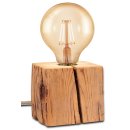 Lampe aus Altholz Massivholz - Tischleuchte Angelina - inkl. LED Leuchtmittel