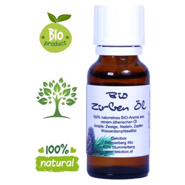 BIO Zirbenöl 20ml - 100% naturrein - höchste Qualität durch Destillation