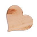 Herz aus Zirbenholz - 20x2cm aus Tiroler Zirbe - naturbelassen und unbehandelt