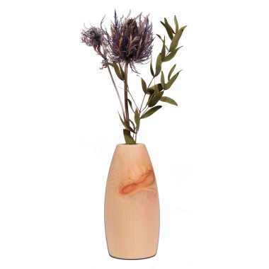 Vase aus Zirbenholz - Fiona - Blumenvase aus Zirbe