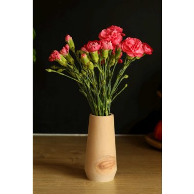 Vase aus Zirbenholz - Luna - Blumenvase aus Zirbe