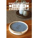 Würfelteller aus Zirbenholz inkl. Würfel -...