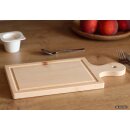 Dekobox 2er Set Jausenbrett Schneidebrett mit Griff & Saftrille aus Zirbenholz - 31x14x1cm - Made in Tirol
