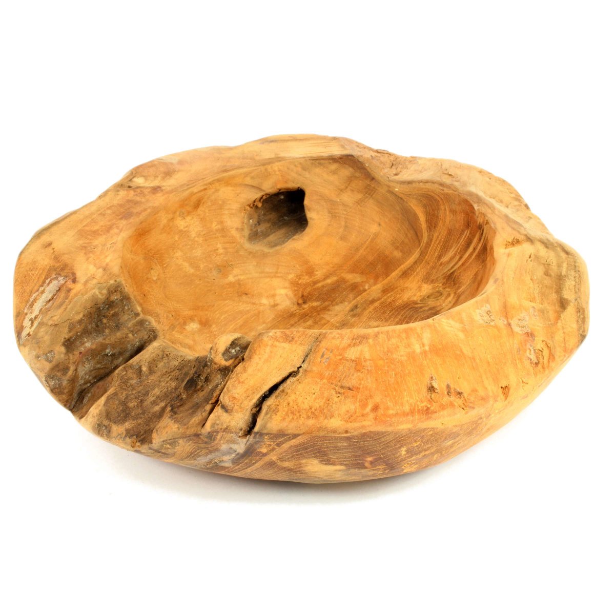 Exklusive Wurzelholz Schale XL Durchmesser ca. 30cm, Teakholz, 34,90