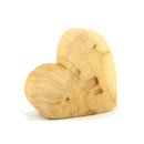 Holz Herz aus Pappel Massivholz XL - 20x20x7 cm