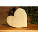 Holz Herz aus Pappel Massivholz XL - 20x20x7 cm