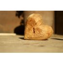 Holz Herz rustikal aus Pappel Massivholz XL - 20x20x8 cm