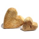 Holz Herz rustikal aus Pappel Massivholz XL - 20x20x8 cm