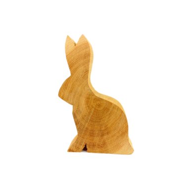 Hase aus Eiche Massivholz - Höhe ca. 25cm, Dicke ca. 6cm - Osterhase aus Holz