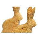 Hase XL rustikal aus Pappel Massivholz - Höhe ca. 35 (!) cm - XL Osterhase aus Holz