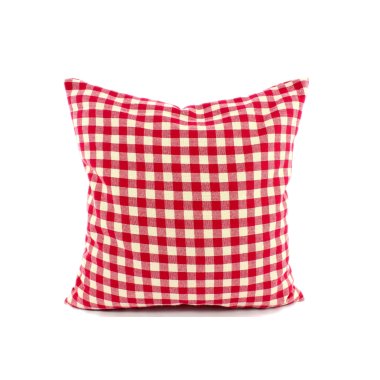 Original Zillertaler Zirbenkissen rot kariert 30x30 cm
