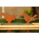 Vogel Set aus Metall zum Stellen - 2er Set - Edelrost - Höhe ca 15cm